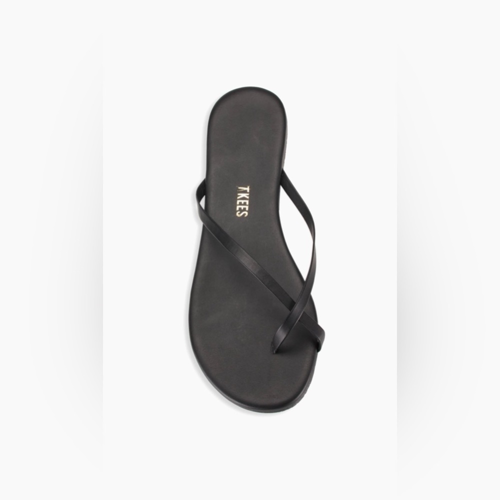 NWT TKEES Riley Leather Flip Flops